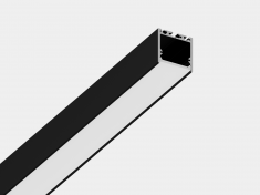 Подвесной алюминиевый профиль Design LED LS 3535, 2500 мм, черный 9005 муар (М) &mdash; Multielectrika