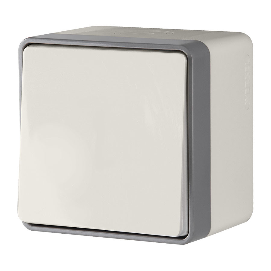 Выключатель одноклавишный влагозащищенный Gallant (слоновая кость) WL15-01-02 фото 1 — Multielectrika