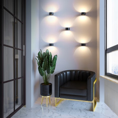 Coneto LED черный Настенный светодиодный светильник MRL LED 1045 чёрный &mdash; Multielectrika