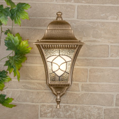 Уличный настенный светильник Altair черное золото &mdash; Multielectrika