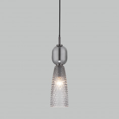 Подвесной светильник со стеклянным плафоном 50211/1 дымчатый &mdash; Multielectrika