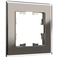 Рамка на 1 пост IEK Brite РУ-1-2-БрД стекло дымчатый &mdash; Multielectrika