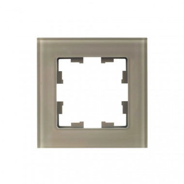 Рамка на 1 пост IEK Brite РУ-1-2-БрД стекло дымчатый — Multielectrika