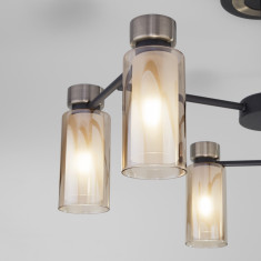 Потолочная люстра в стиле лофт 70115/6 черный &mdash; Multielectrika