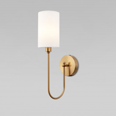 Настенный светильник с тканевым абажуром 60164/1 латунь — Multielectrika