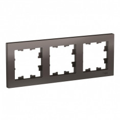 Рамка Schneider Electric Atlas Design на 3 поста, мокко &mdash; Multielectrika