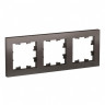 Рамка Schneider Electric Atlas Design на 3 поста, мокко