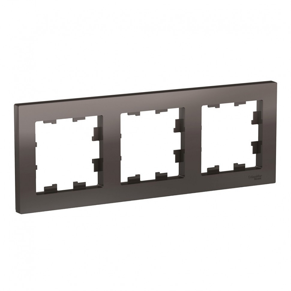 Рамка Schneider Electric Atlas Design на 3 поста, мокко фото 1 — Multielectrika