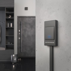 Звонок электромеханический 1M IP44 DBQ26M WM черный &mdash; Multielectrika