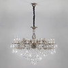 Подвесная люстра с хрусталем 283/10 серебро фото 1 — Multielectrika