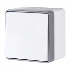 Выключатель одноклавишный влагозащищенный Gallant белый W5010201 &mdash; Multielectrika