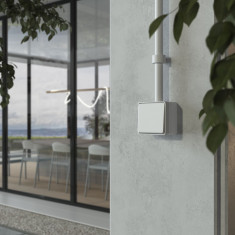 Выключатель одноклавишный влагозащищенный Gallant белый W5010201 &mdash; Multielectrika