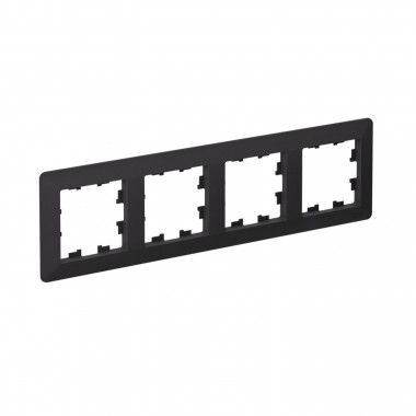 Рамка на 4 поста Systeme Electric AtlasDesign Air карбон — Multielectrika