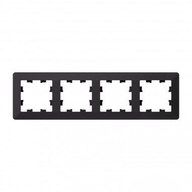 Рамка на 4 поста Systeme Electric AtlasDesign Air карбон — Multielectrika