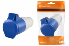 Розетка 213 переносная 2Р+РЕ 16А 220В IP44 TDM &mdash; Multielectrika