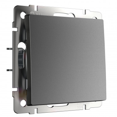 Выключатель одноклавишный проходной (графит матовый) W1112064 &mdash; Multielectrika