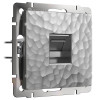 Розетка Ethernet RJ-45 (Hammer серебряный) W1281006 фото 1 &mdash; Multielectrika