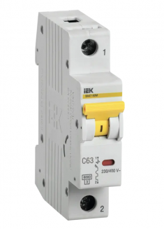 Автоматический выключатель ВА 47-60M 1Р 63А 6 кА характеристика С IEK MVA31-1-063-C &mdash; Multielectrika