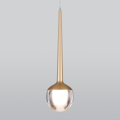 Подвесной светодиодный светильник DLS028 6W 4200K золото &mdash; Multielectrika