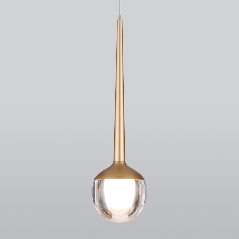 Подвесной светодиодный светильник DLS028 6W 4200K золото фото 1 — Multielectrika