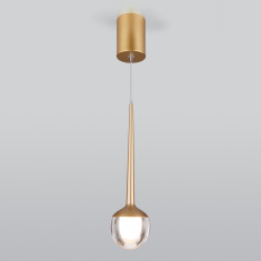 Подвесной светодиодный светильник DLS028 6W 4200K золото &mdash; Multielectrika