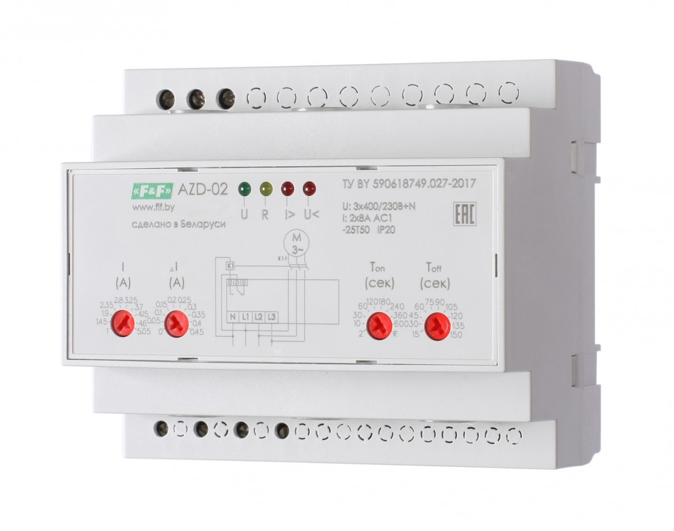 Реле защиты электродвигателей многофункциональный AZD-02 фото 1 — Multielectrika