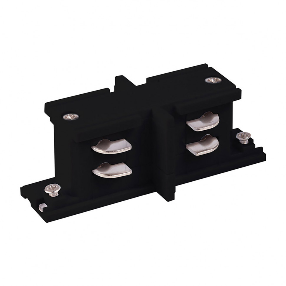 Коннектор прямой внутренний для трехфазного шинопровода черный TRC-1-3-II-BK фото 1 — Multielectrika