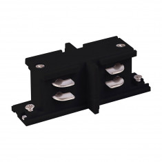 Коннектор прямой внутренний для трехфазного шинопровода черный TRC-1-3-II-BK &mdash; Multielectrika