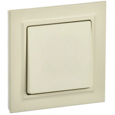 Выключатель одноклавишный 10А в сборе IEK Brite ВСР10-1-0-БрКр бежевый &mdash; Multielectrika