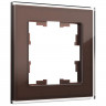Рамка на 1 пост IEK Brite РУ-1-2-БрТБ стекло темная бронза