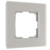 Рамка из стекла на 1 пост Senso дымчатый soft-touch W0013117 фото 1 &mdash; Multielectrika