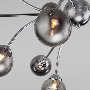 Потолочная люстра со стеклянными плафонами 30180 хром — Multielectrika