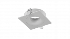 Корпус светильника встраиваемый, серия COMBO 2, квадратный, белый, COMBO-2S1-WH &mdash; Multielectrika