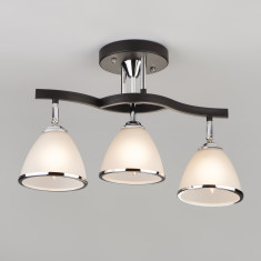 Люстра с поворотными плафонами 9612/3 хром / венге &mdash; Multielectrika