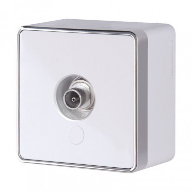 ТВ-розетка оконечная Gallant белая W5083001 &mdash; Multielectrika