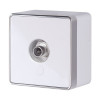 ТВ-розетка оконечная Gallant белая W5083001 фото 1 &mdash; Multielectrika