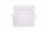 Ультратонкий встраиваемый LED светильник квадратный PL-S120-6-WW 6 Вт белый 2700K фото 1 — Multielectrika