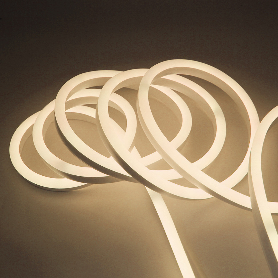 Неоновая лента светодиодная SWG SMD 220В 2835, 120 LED/м, 6 Вт/м, 220В , IP65, Цвет: Теплый белый фото 1 — Multielectrika