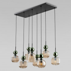 Подвесной светильник со стеклянными плафонами 11151 Sophia Green Cognac &mdash; Multielectrika