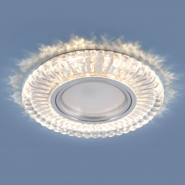 Встраиваемый точечный светильник со светодиодной подсветкой 2239 MR16 CL прозрачный — Multielectrika