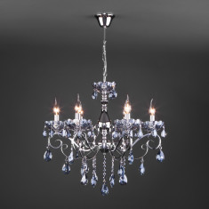 Подвесная люстра с хрусталем 10109/6 хром &mdash; Multielectrika