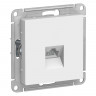 Розетка Schneider Electric Atlas Design RJ-45 кат. 5е, белая