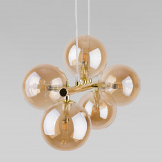 Подвесной светильник со стеклянными плафонами 4549 Estera Gold &mdash; Multielectrika