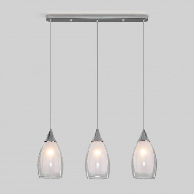 Подвесной светильник со стеклянным плафоном 50285/3 хром — Multielectrika