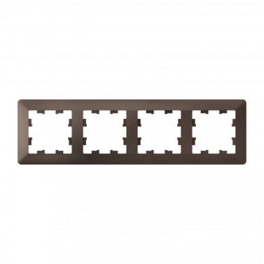 Рамка на 4 поста Systeme Electric AtlasDesign Air мокко — Multielectrika