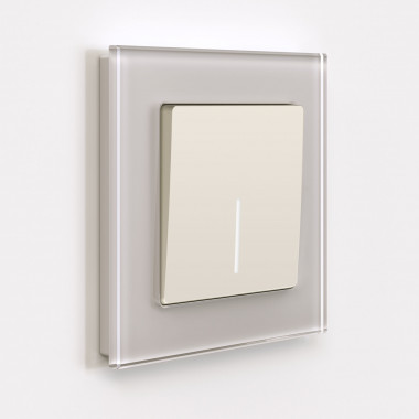 Выключатель одноклавишный с подсветкой (айвори матовый) W1110162 &mdash; Multielectrika