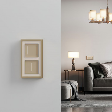 Сенсорный выключатель одноклавишный с подсветкой (шампань) W4512011 &mdash; Multielectrika