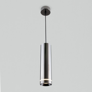 Подвесной светодиодный светильник DLR023 12W 4200K Черный жемчуг — Multielectrika