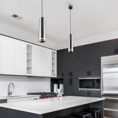 Подвесной светодиодный светильник DLR023 12W 4200K Черный жемчуг &mdash; Multielectrika