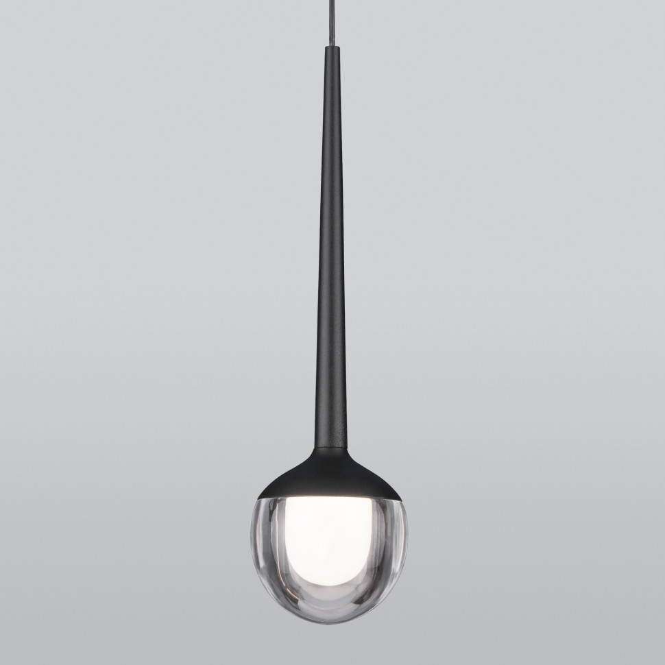 Подвесной светодиодный светильник DLS028 6W 4200K черный фото 1 — Multielectrika